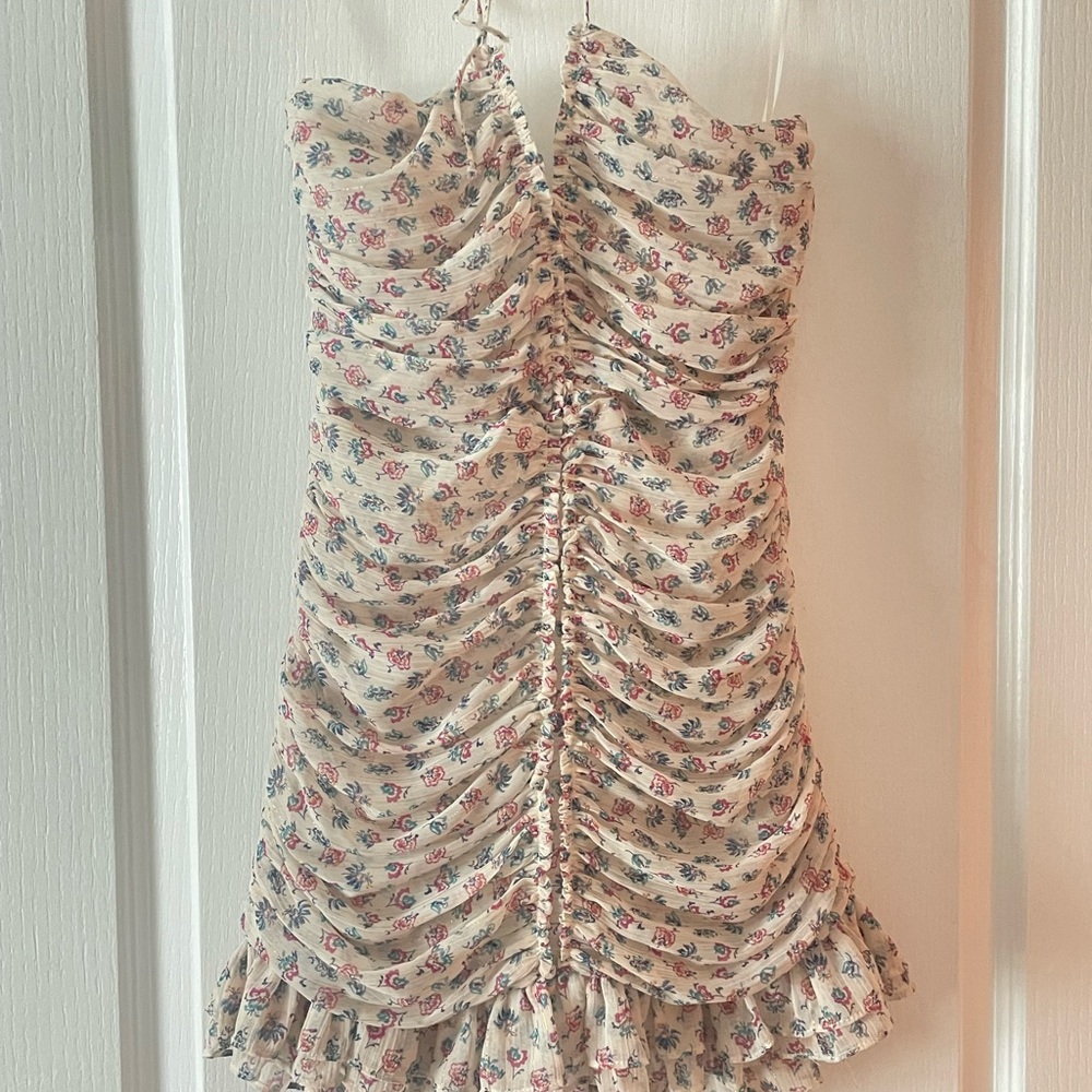 Zara floral print mini dress